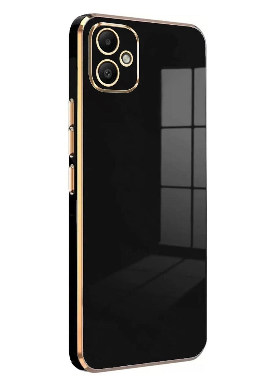 Mey İthalat®  Samsung Galaxy A05 Kılıf Volet Silikon - Siyah