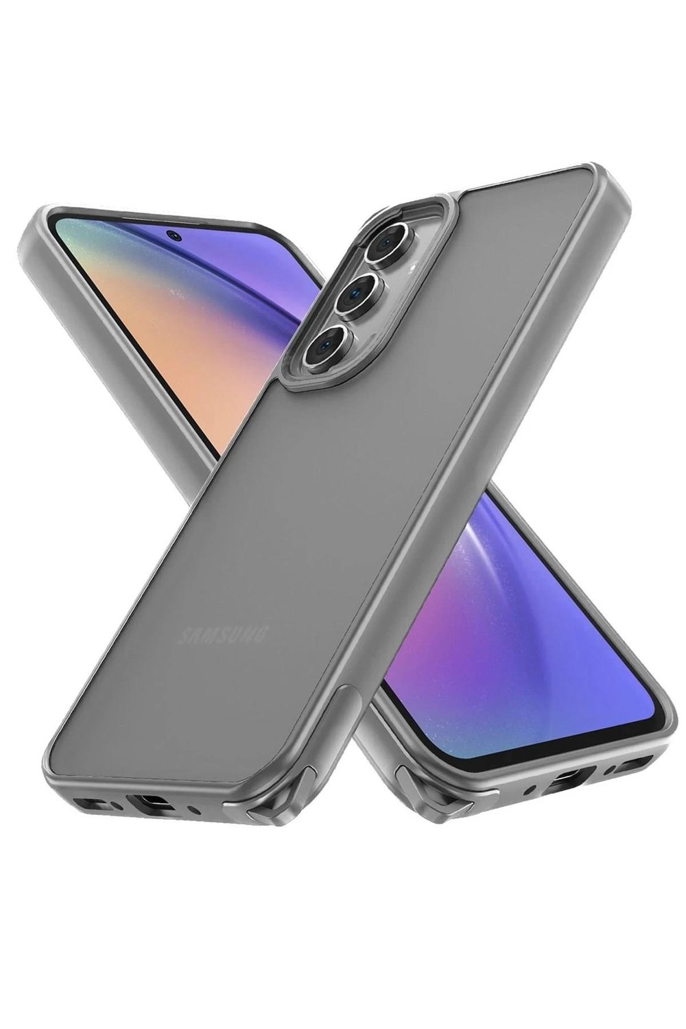 Mey İthalat®  Samsung Galaxy A05S Kılıf Elegant Kapak - Titan Gri