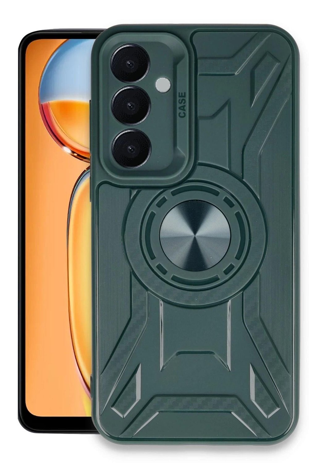 Mey İthalat®  Samsung Galaxy A05S Kılıf Lincoln Silikon - Koyu Yeşil