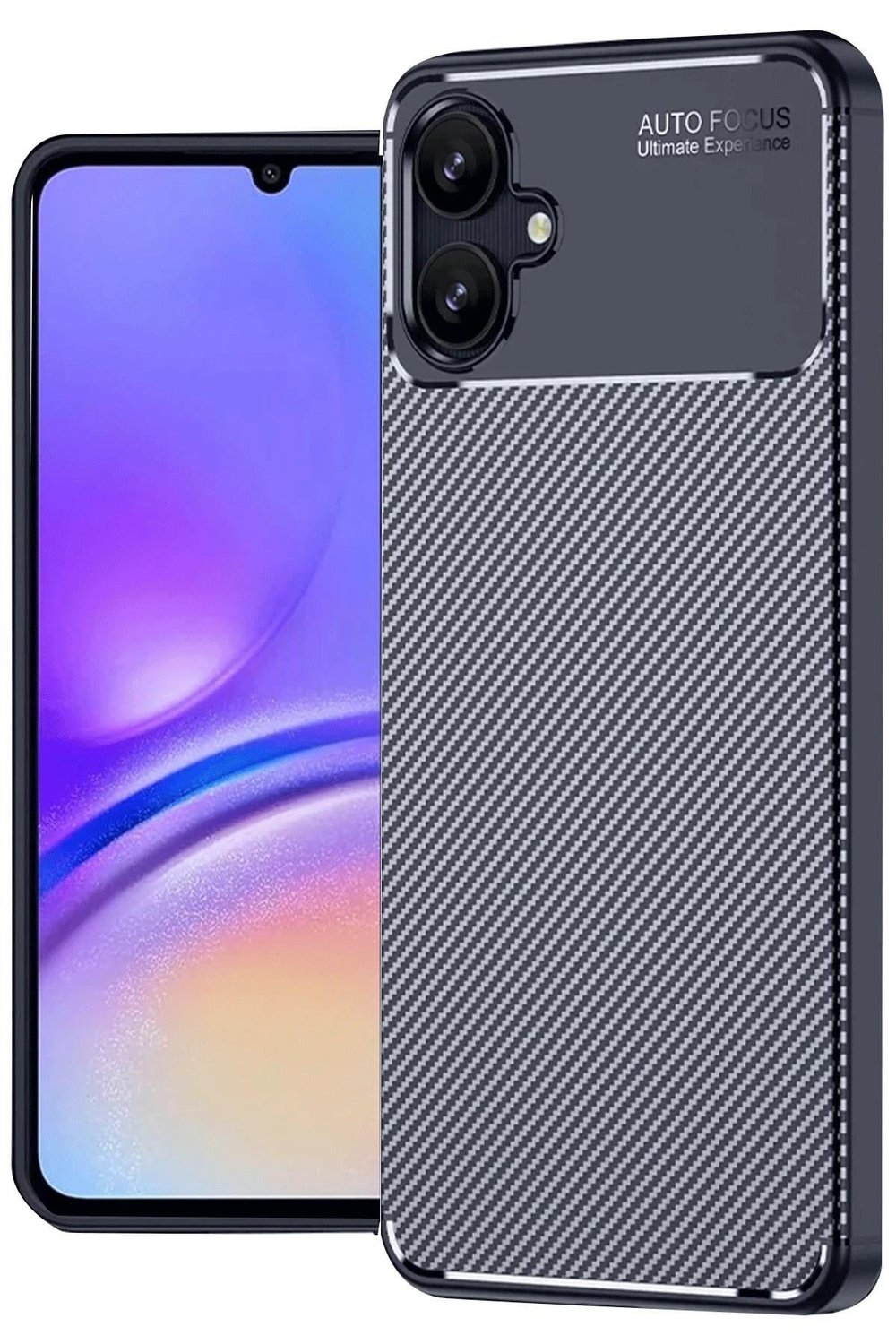 Mey İthalat®  Samsung Galaxy A06 Kılıf Auto Focus Karbon Kapak - Lacivert