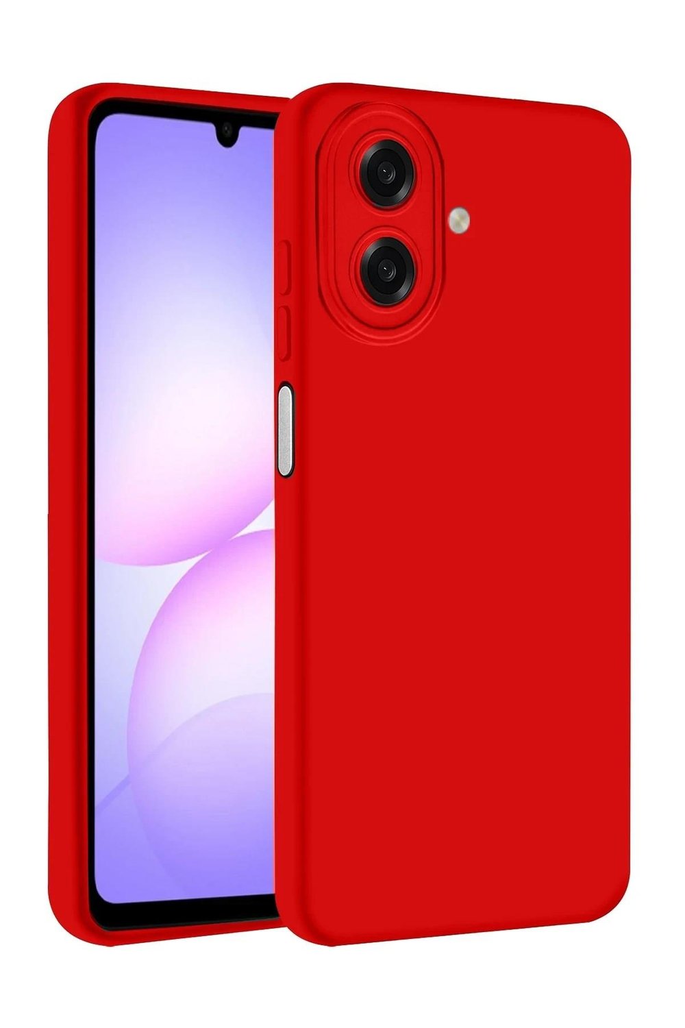 Mey İthalat®  Samsung Galaxy A07 4G First Silikon - Kırmızı