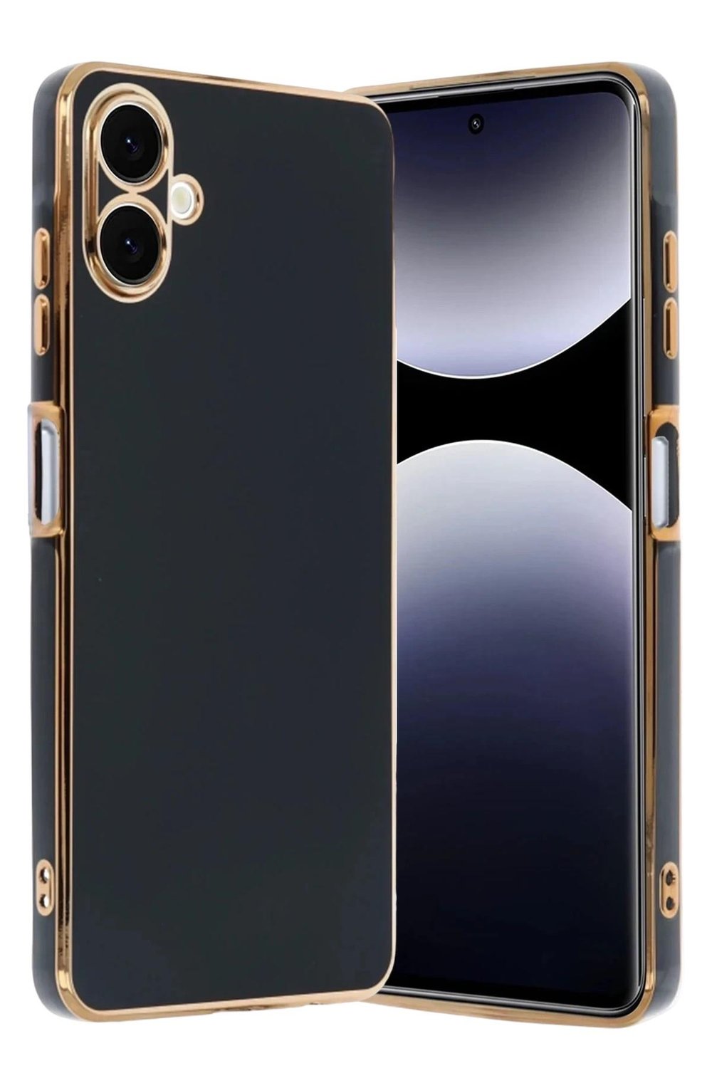 Mey İthalat®  Samsung Galaxy A07 4G Volet Silikon - Siyah