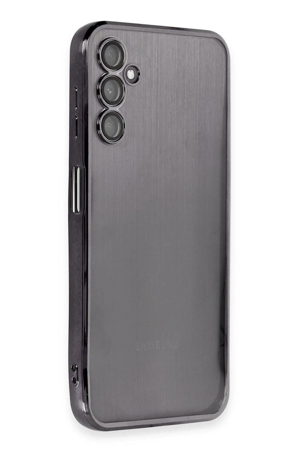Mey İthalat®  Samsung Galaxy A14 4G Kılıf  Lensli Silikon - Siyah