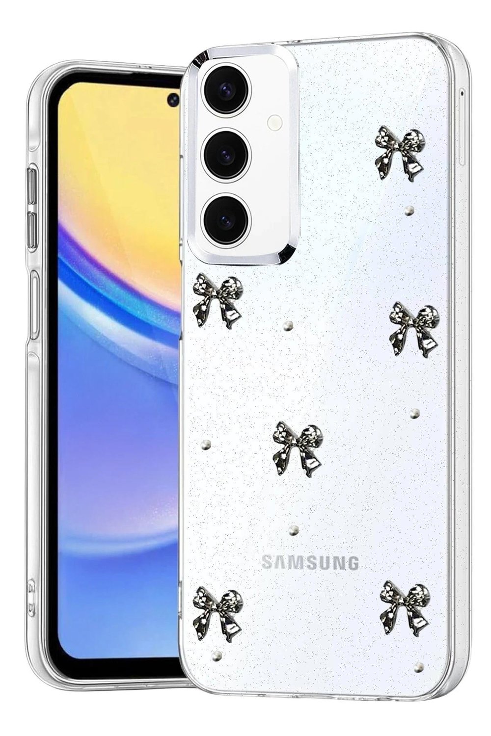Mey İthalat®  Samsung Galaxy A15 4G Fiyonk Desenli Kapak - Desen 5