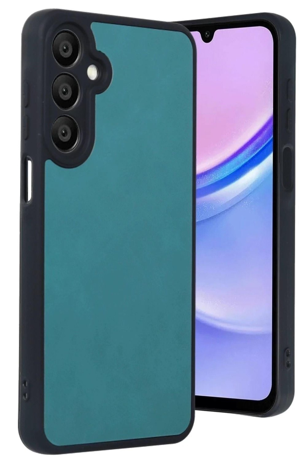 Mey İthalat®  Samsung Galaxy A15 4G Kılıf Aras Deri Kapak - Açık Yeşil