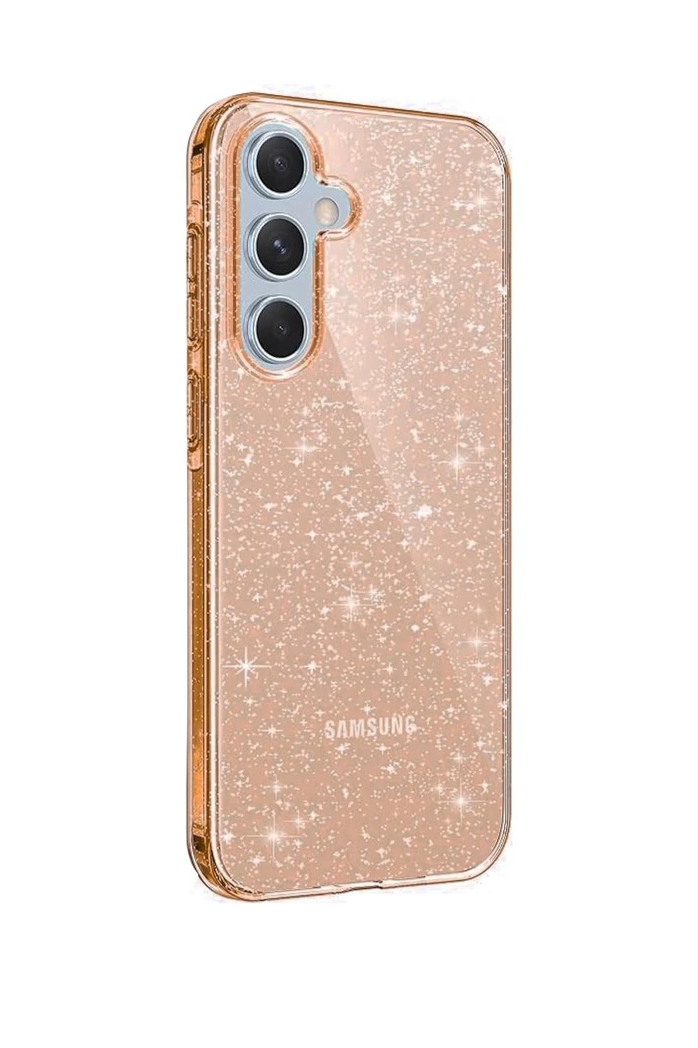 Mey İthalat®  Samsung Galaxy A15 4G Kılıf Glow Kapak - Turuncu