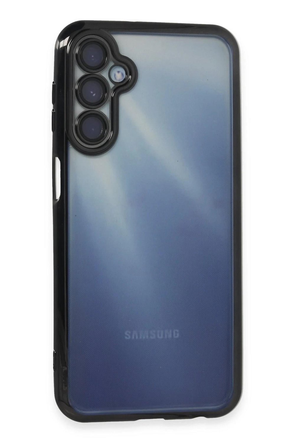Mey İthalat®  Samsung Galaxy A15 4G Kılıf  Lensli Silikon - Siyah