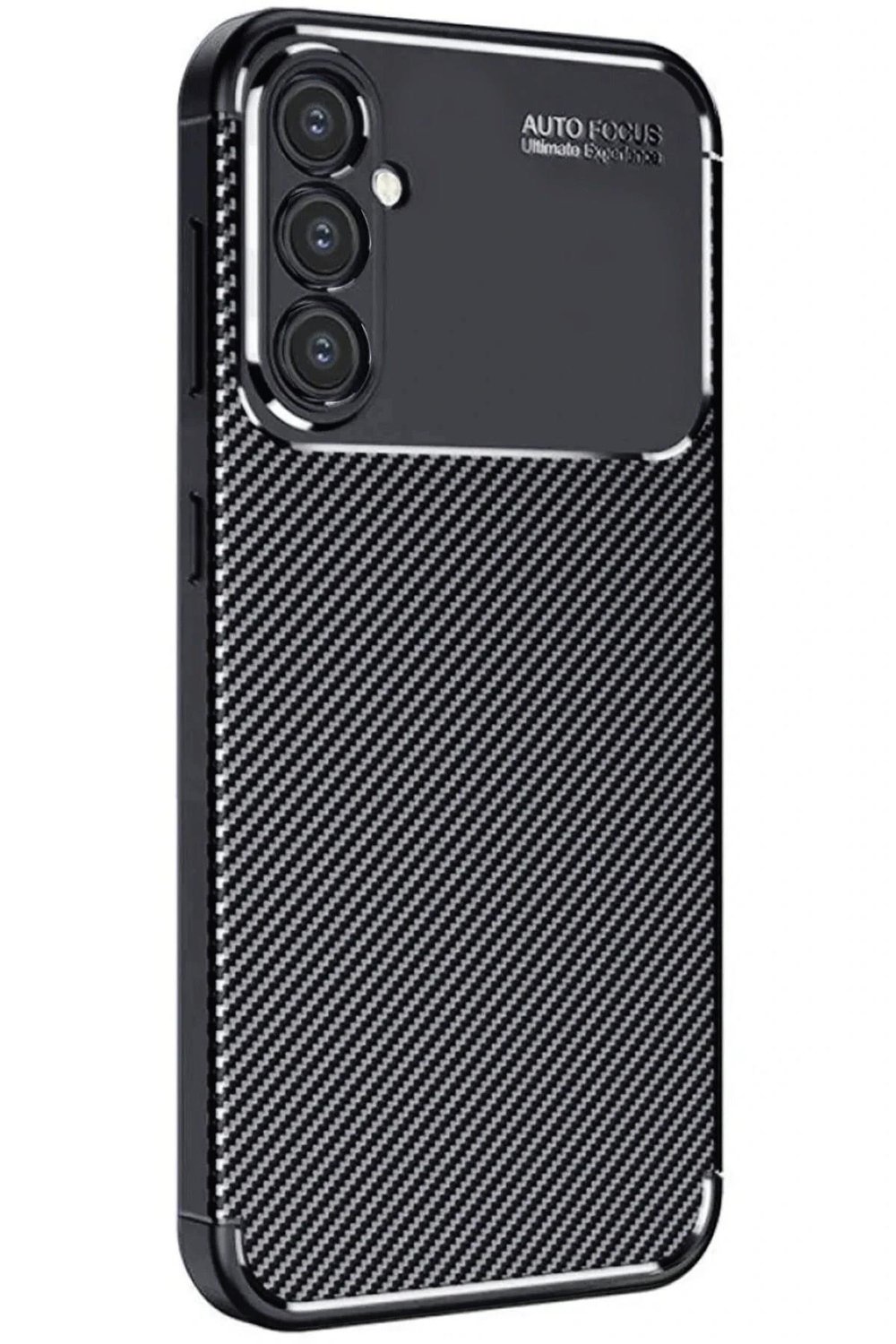 Mey İthalat®  Samsung Galaxy A16 5G Kılıf Auto Focus Karbon Kapak - Siyah