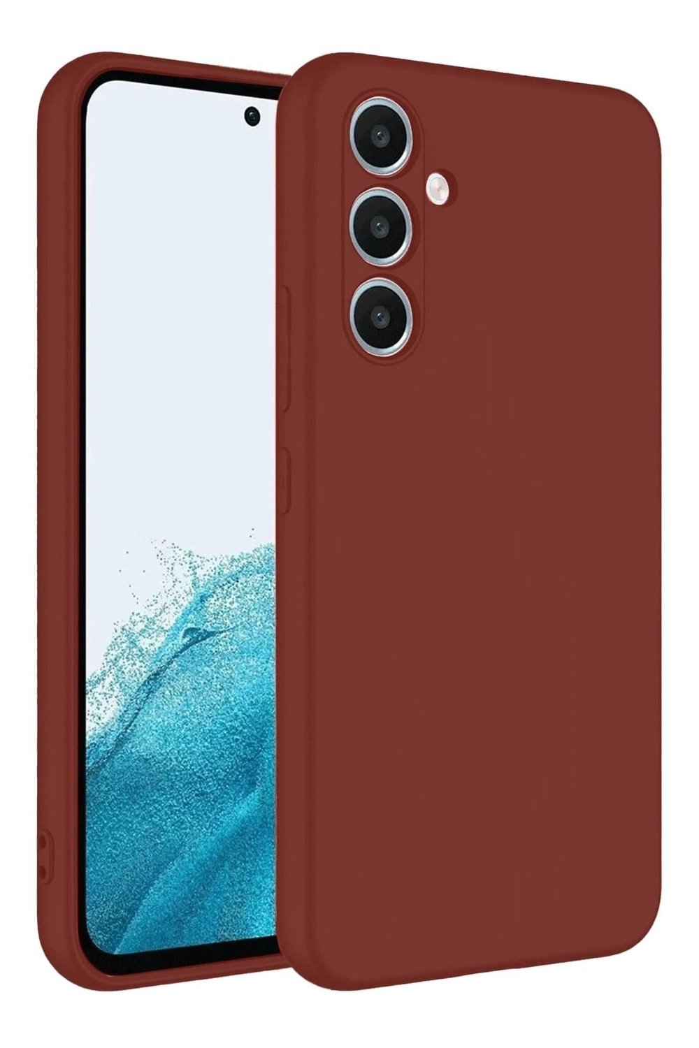 Mey İthalat®  Samsung Galaxy A16 5G Kılıf First Silikon - Bordo