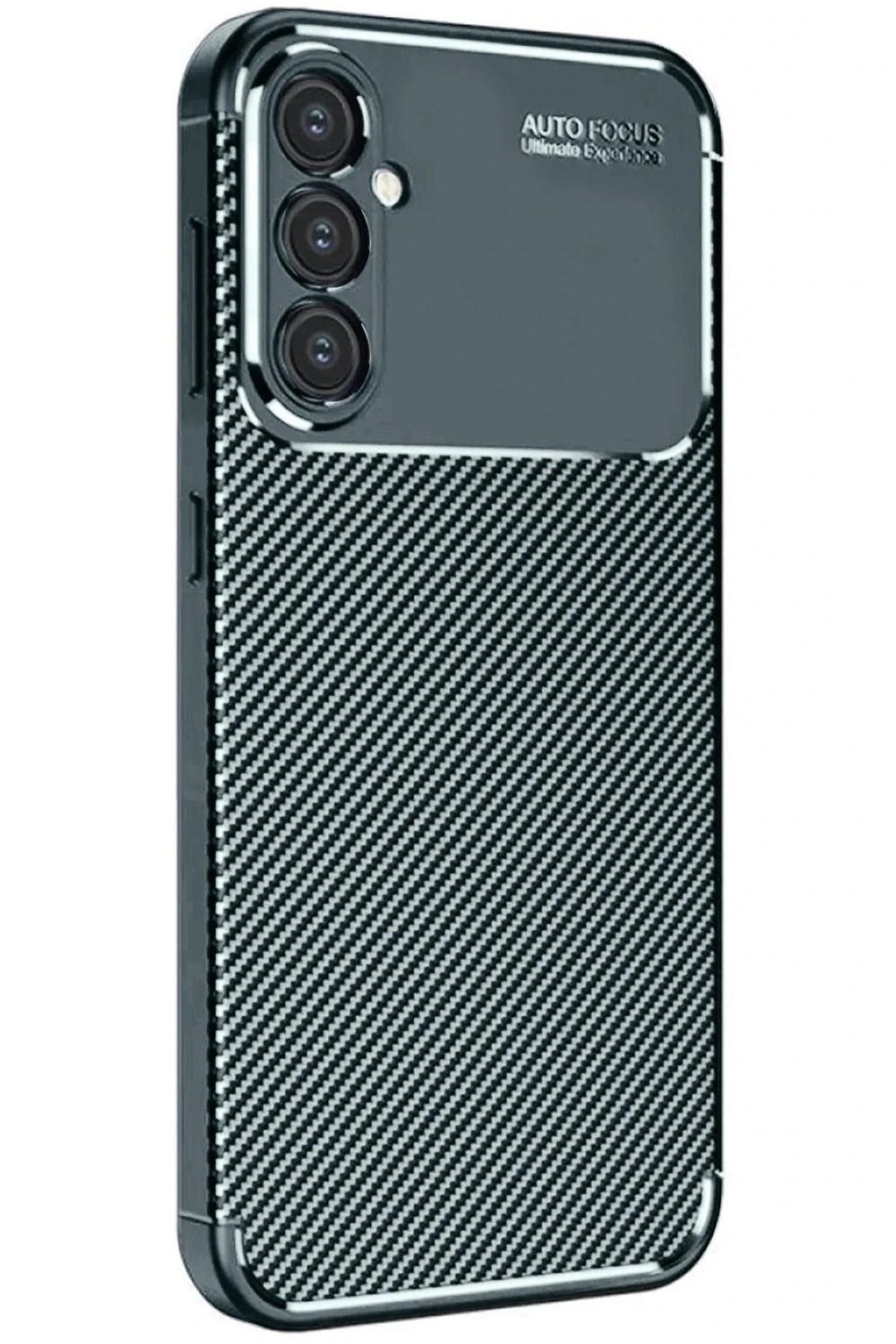 Mey İthalat®  Samsung Galaxy A16 5G Kılıf Auto Focus Karbon Kapak - Koyu Yeşil