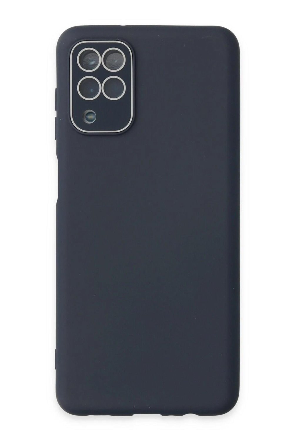 Mey İthalat®  Samsung Galaxy A22 Kılıf Lansman Glass Kapak - Lacivert