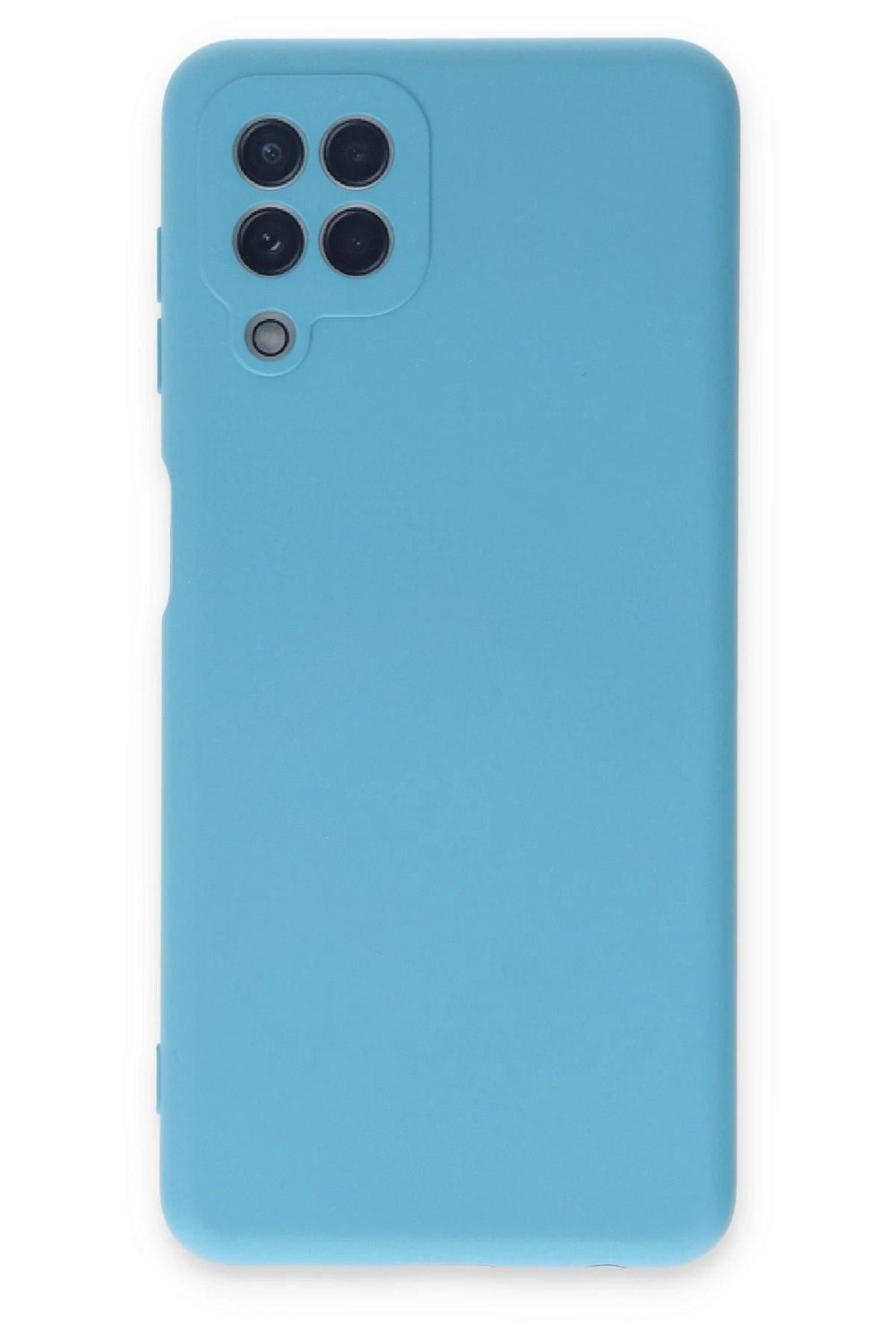 Mey İthalat®  Samsung Galaxy A22 Kılıf Nano içi Kadife Silikon - Mavi