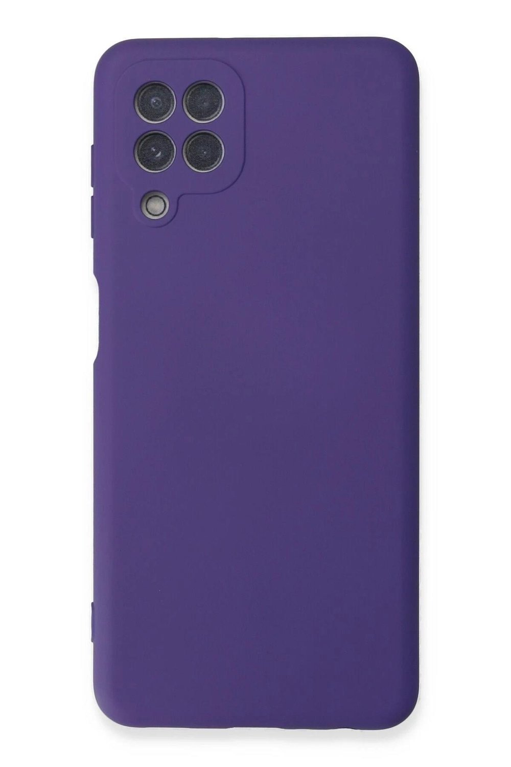 Mey İthalat®  Samsung Galaxy A22 Kılıf Nano içi Kadife Silikon - Mor