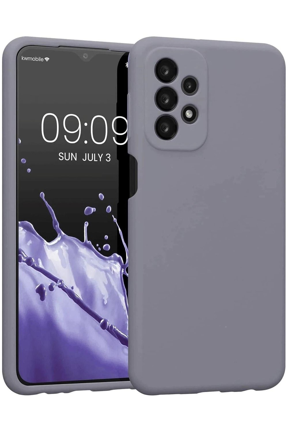 Mey İthalat®  Samsung Galaxy A23 4G Kılıf First Silikon - Gri