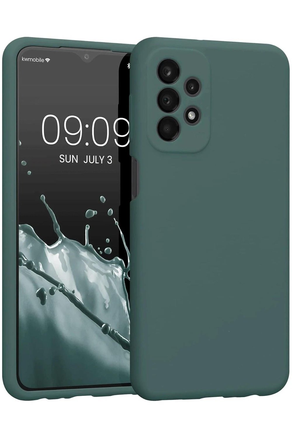 Mey İthalat®  Samsung Galaxy A23 4G Kılıf First Silikon - Koyu Yeşil