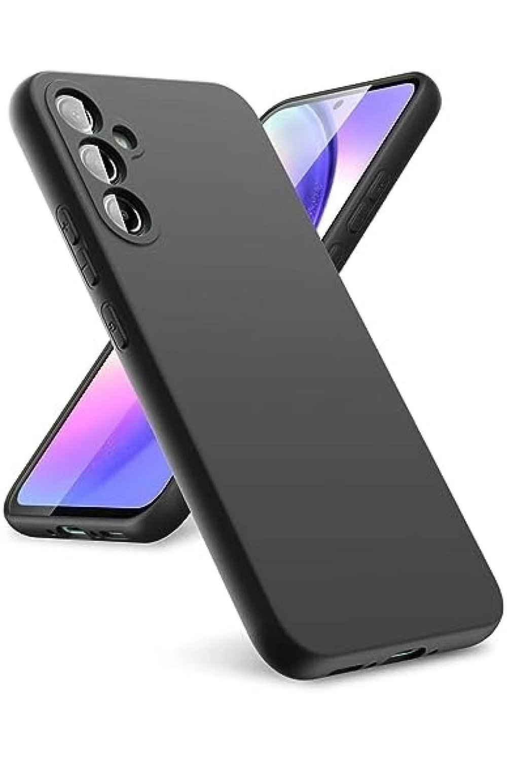 Mey İthalat®  Samsung Galaxy A24 4G Kılıf First Silikon - Siyah