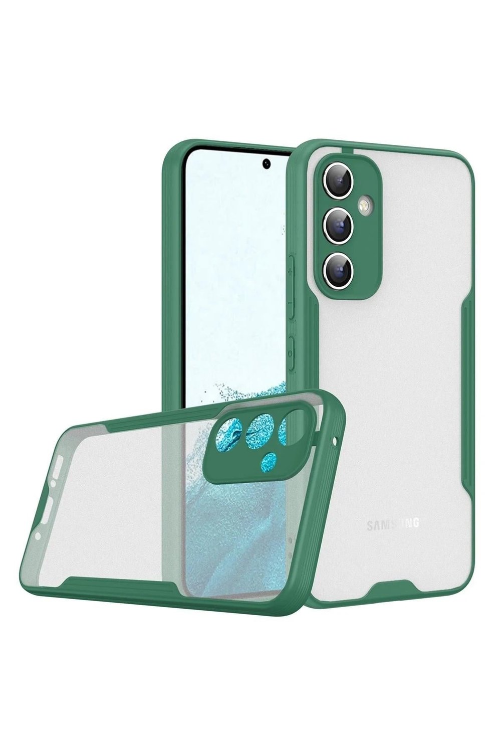 Mey İthalat®  Samsung Galaxy A24 4G Kılıf Platin Silikon - Yeşil