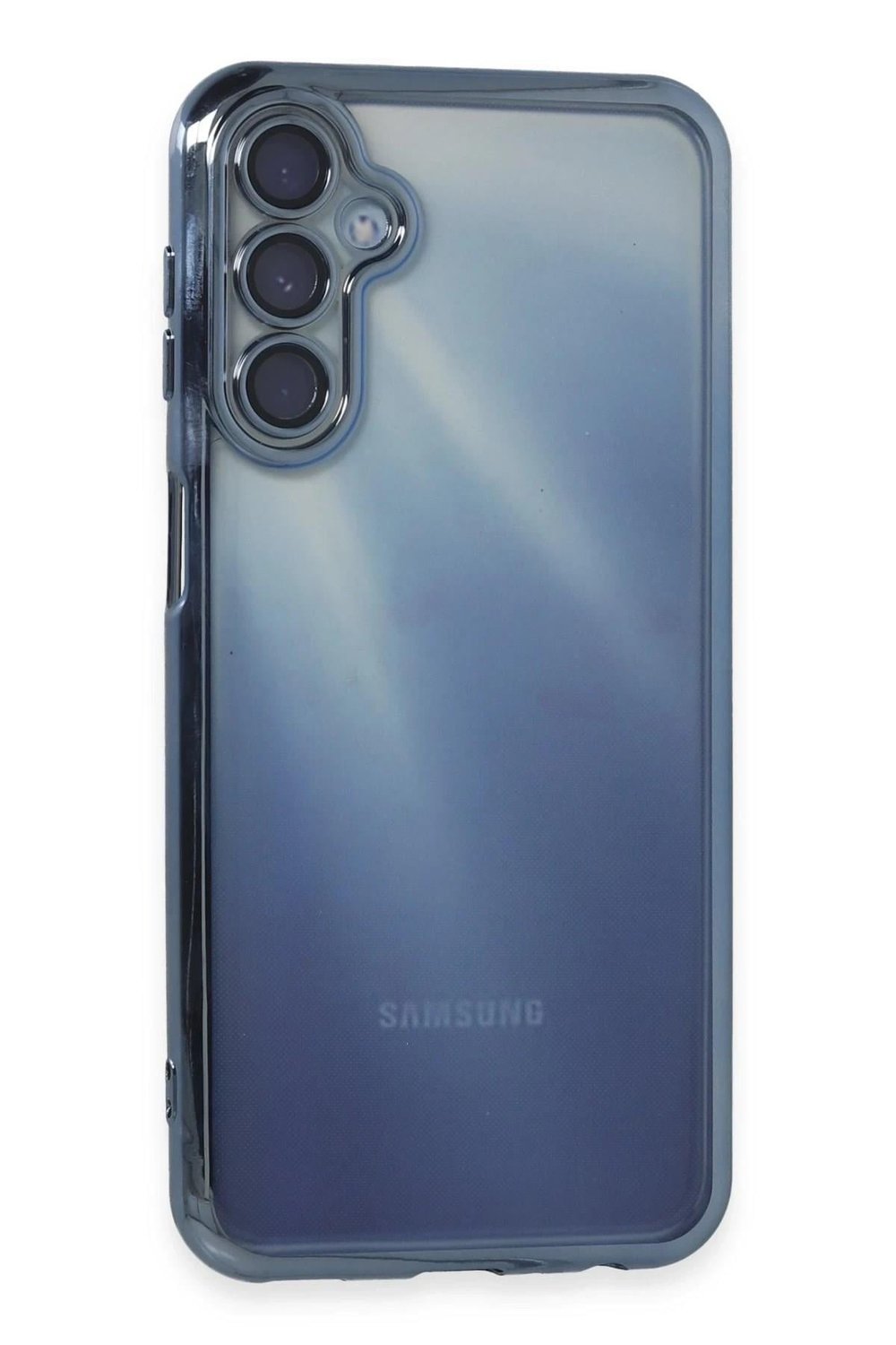 Mey İthalat®  Samsung Galaxy A25 5G Kılıf  Lensli Silikon - Açık Mavi