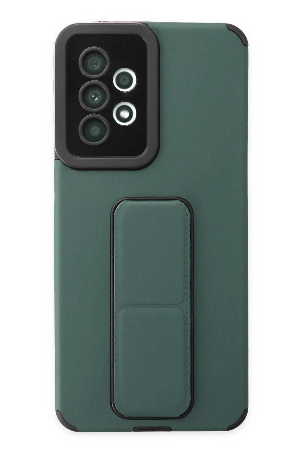 Mey İthalat®  Samsung Galaxy A33 5G Kılıf Mega Standlı Silikon - Yeşil