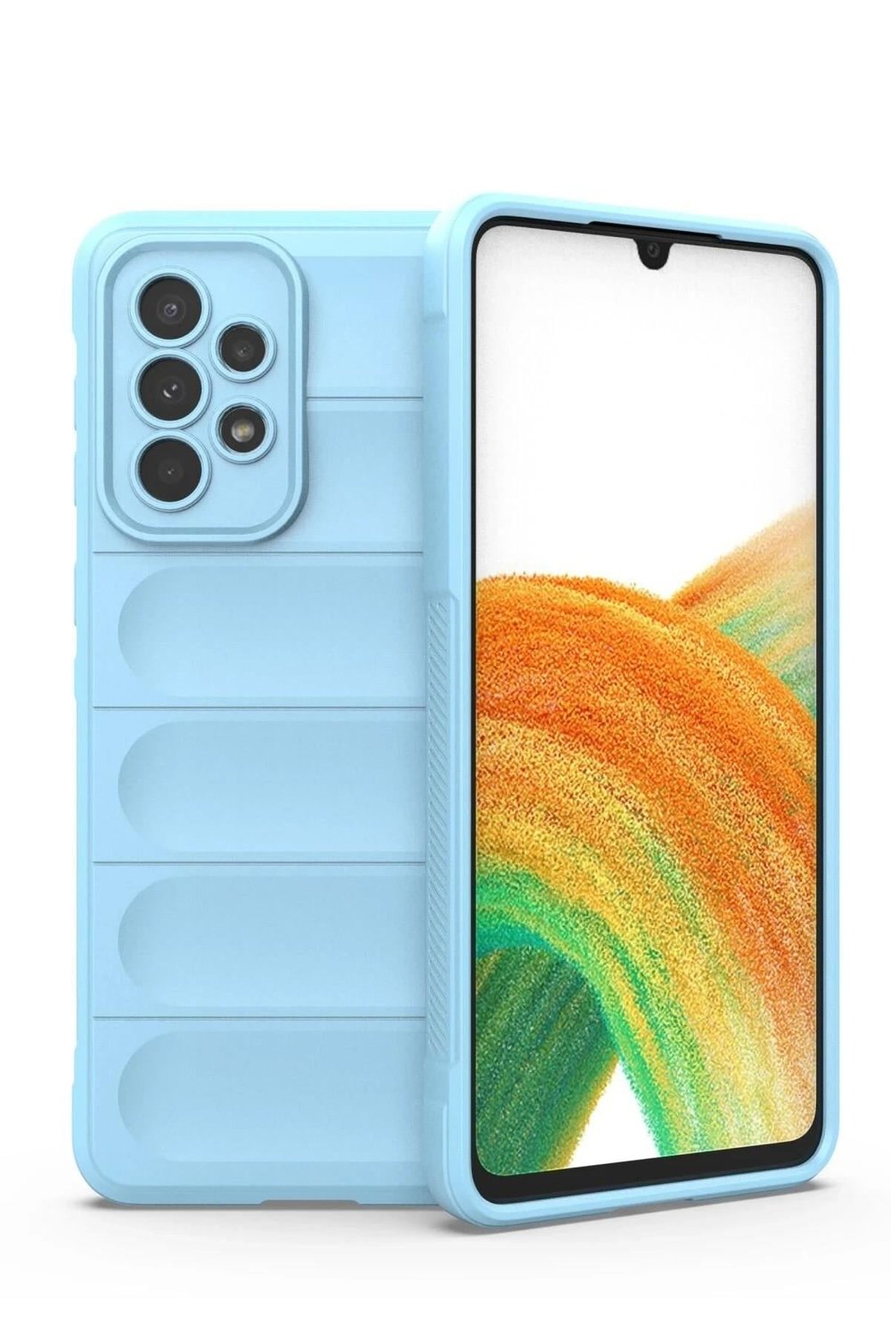 Mey İthalat®  Samsung Galaxy A33 5G Kılıf Optimum Silikon - Sky Blue