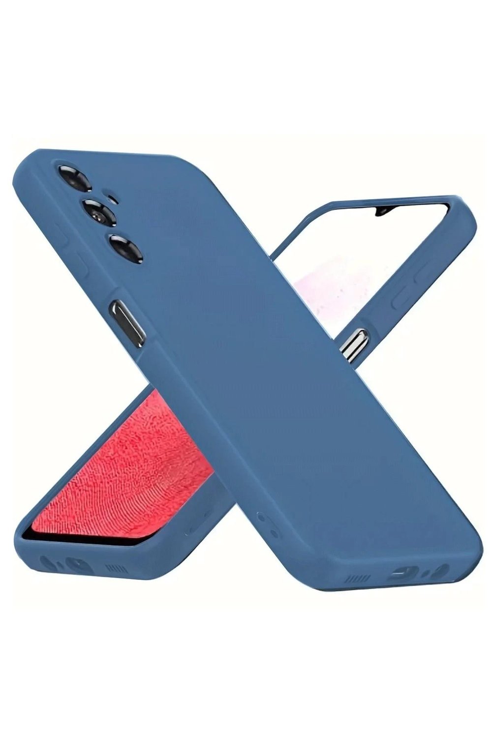 Mey İthalat®  Samsung Galaxy A34 5G Kılıf First Silikon - Mavi