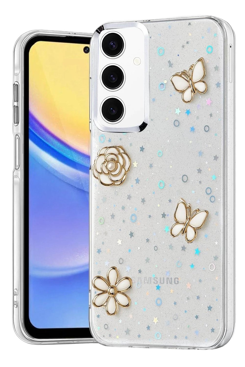 Mey İthalat®  Samsung Galaxy A35 5G Fiyonk Desenli Kapak - Desen 10