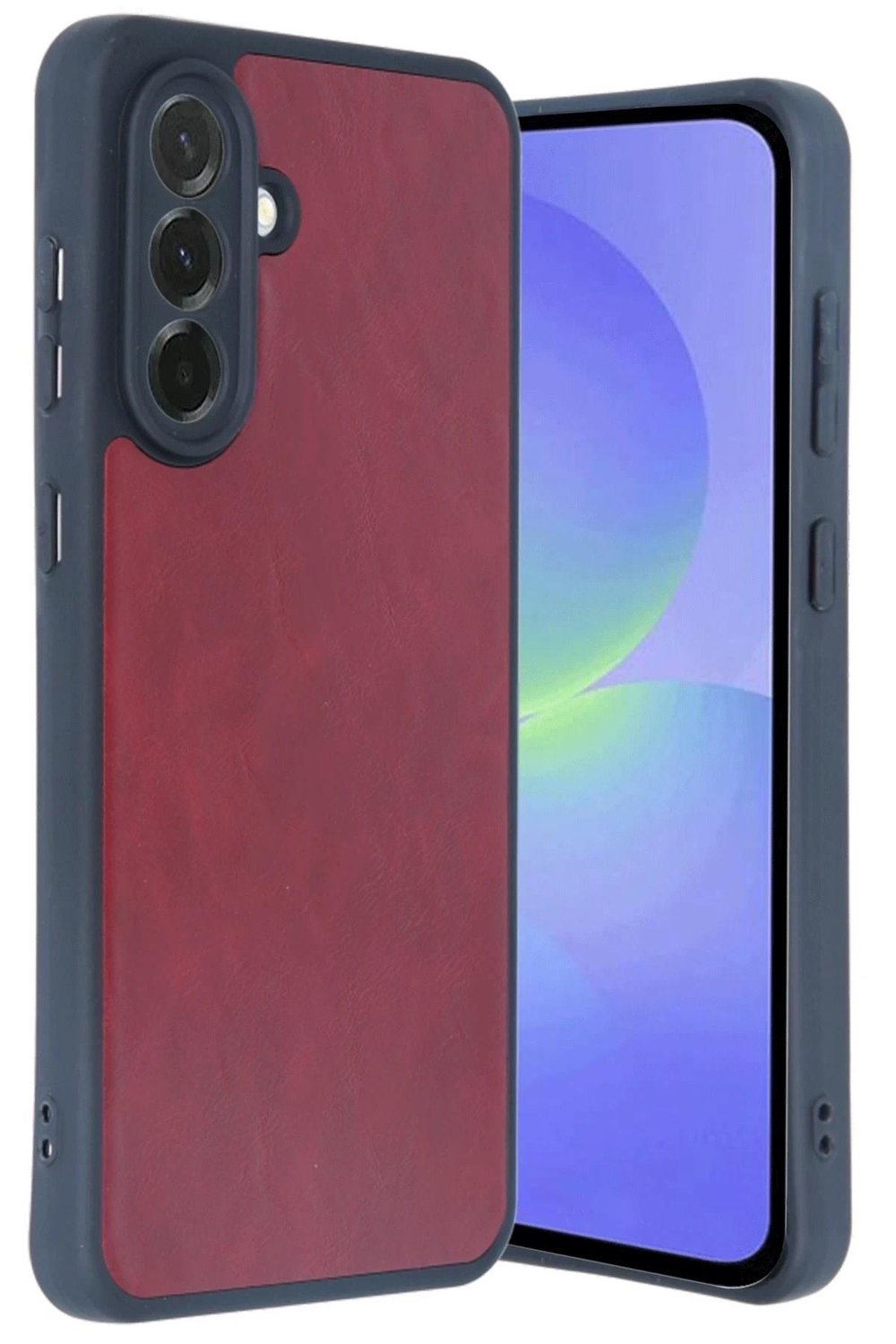 Mey İthalat®  Samsung Galaxy A35 5G Kılıf Aras Deri Kapak - Bordo