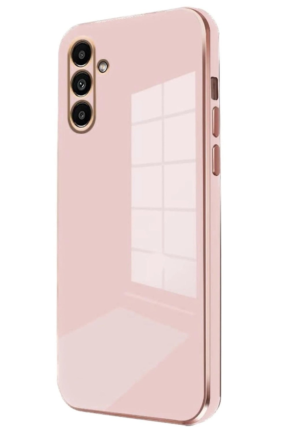Mey İthalat®  Samsung Galaxy A35 5G Kılıf Volet Silikon - Pembe