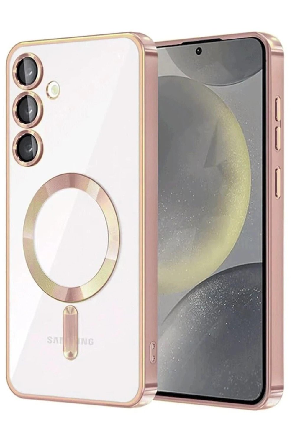 Mey İthalat®  Samsung Galaxy A35 5G Kross Magneticsafe Kapak - Rose