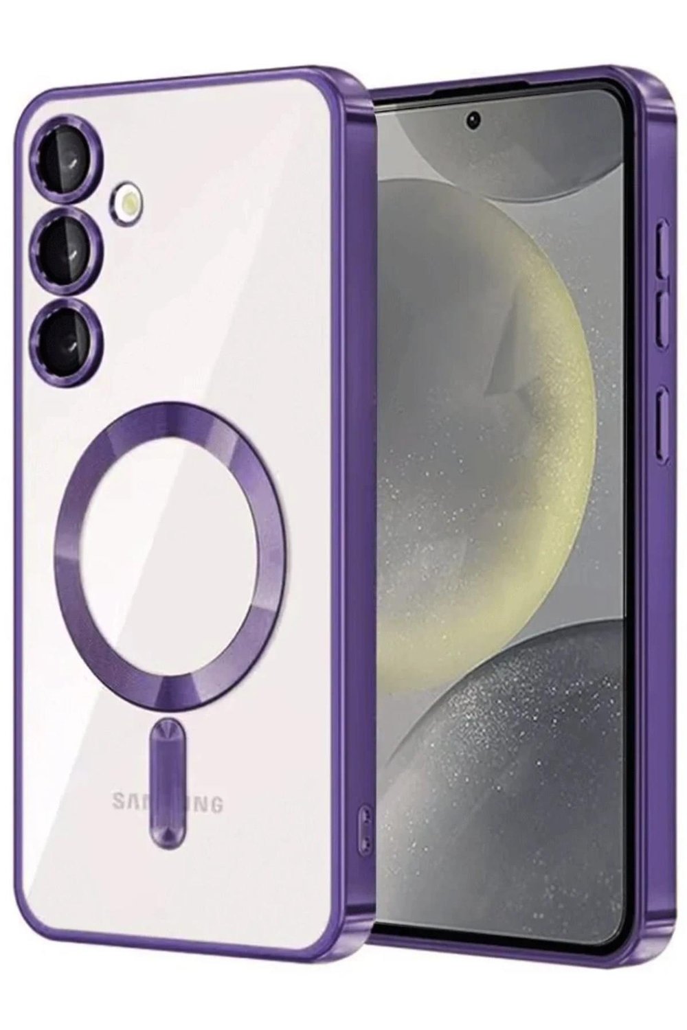 Mey İthalat®  Samsung Galaxy A35 5G Kross Magneticsafe Kapak - Mor