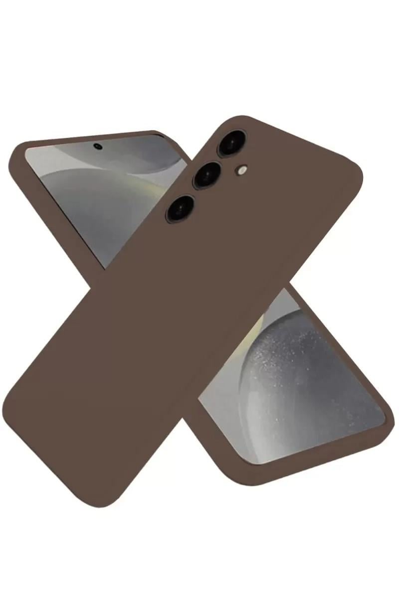 Mey İthalat®  Samsung Galaxy A36 Kılıf First Silikon - Kahverengi