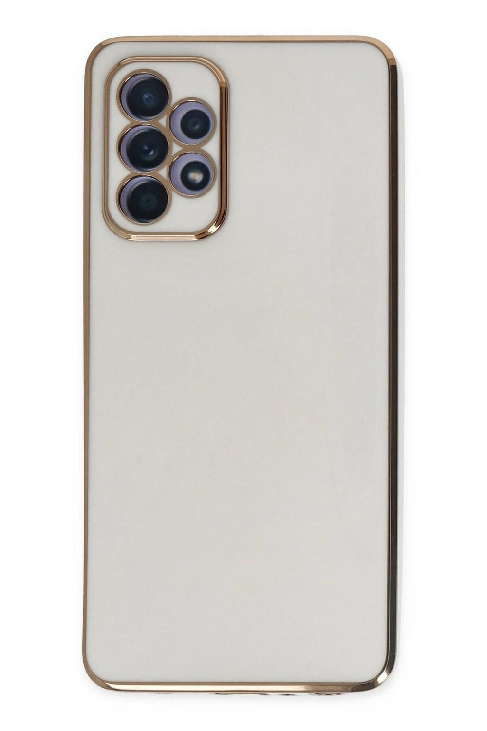 Mey İthalat®  Samsung Galaxy A52 Kılıf Volet Silikon - Beyaz
