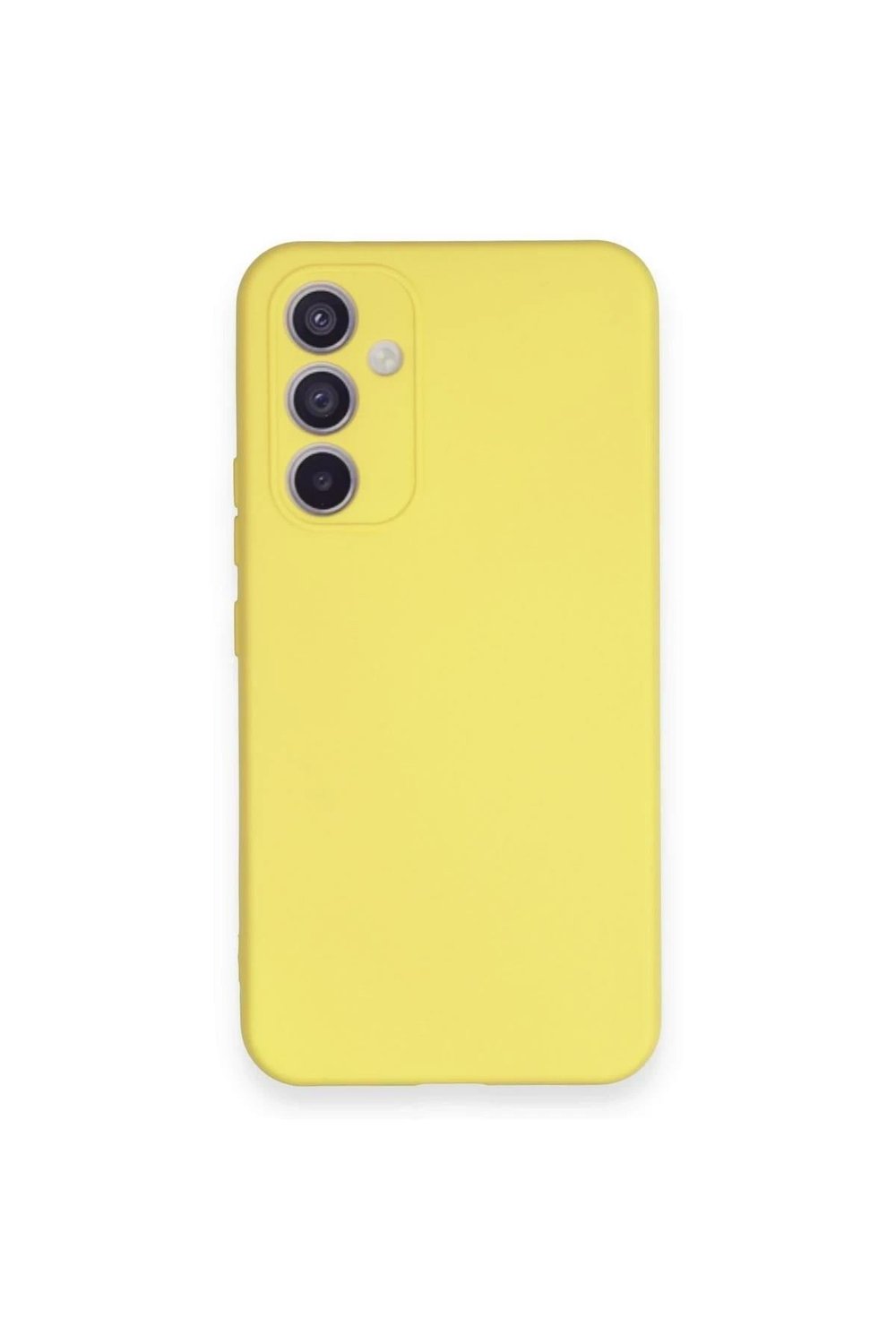 Mey İthalat®  Samsung Galaxy A54 5G Kılıf Nano içi Kadife Silikon - Sarı