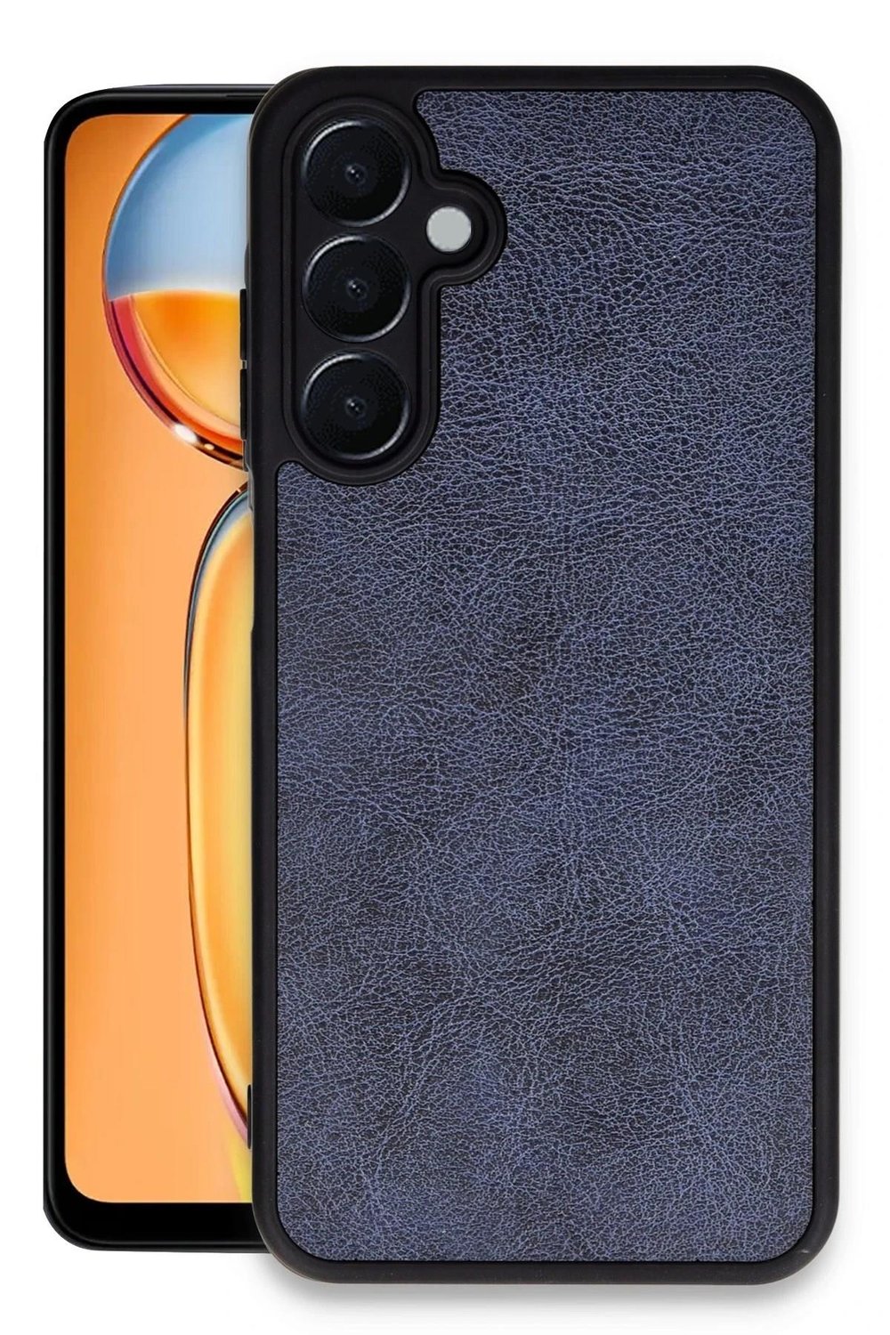 Mey İthalat®  Samsung Galaxy A55 5G Kılıf Aras Deri Kapak - Lacivert