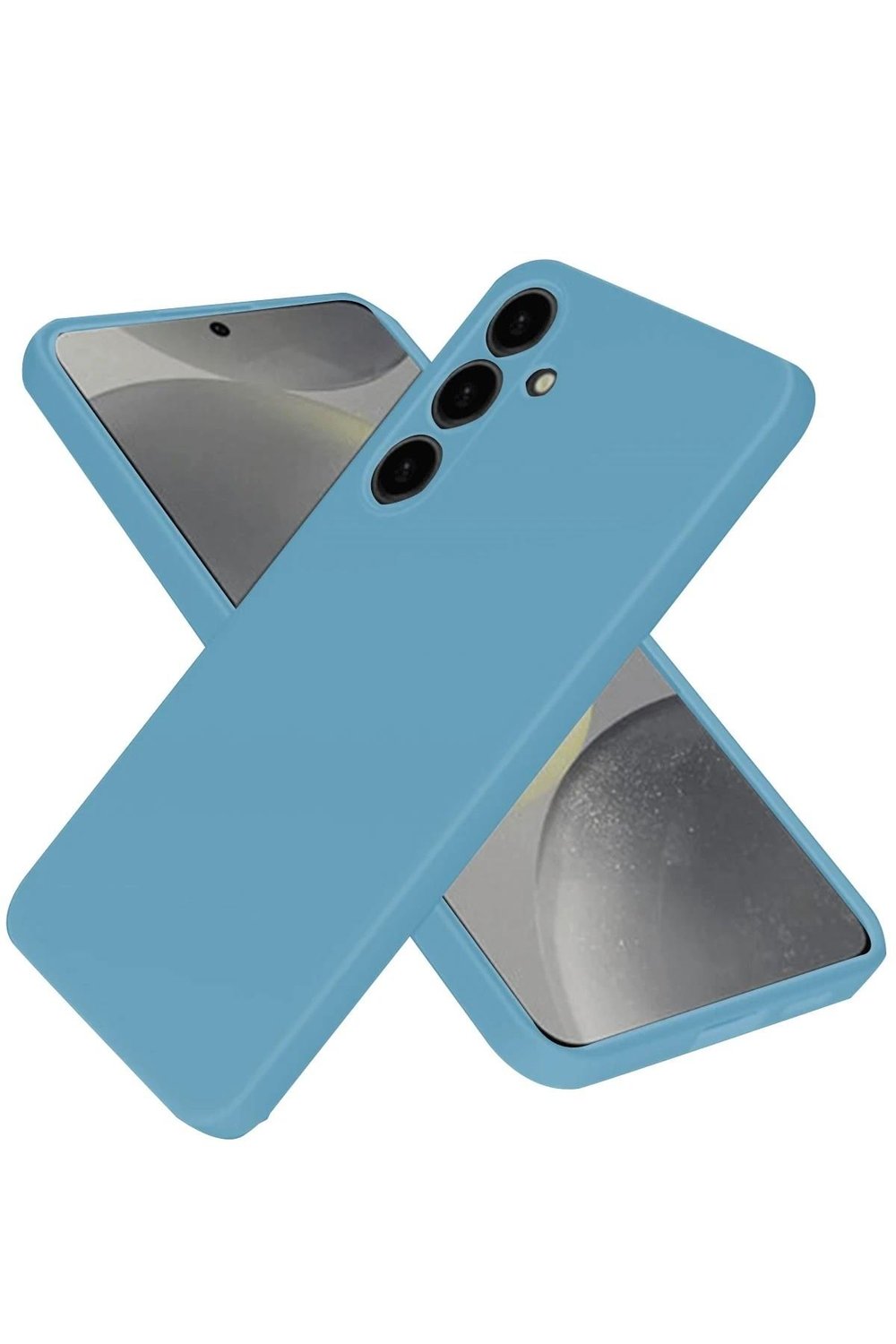 Mey İthalat®  Samsung Galaxy A56 Kılıf Nano içi Kadife Silikon - Mavi