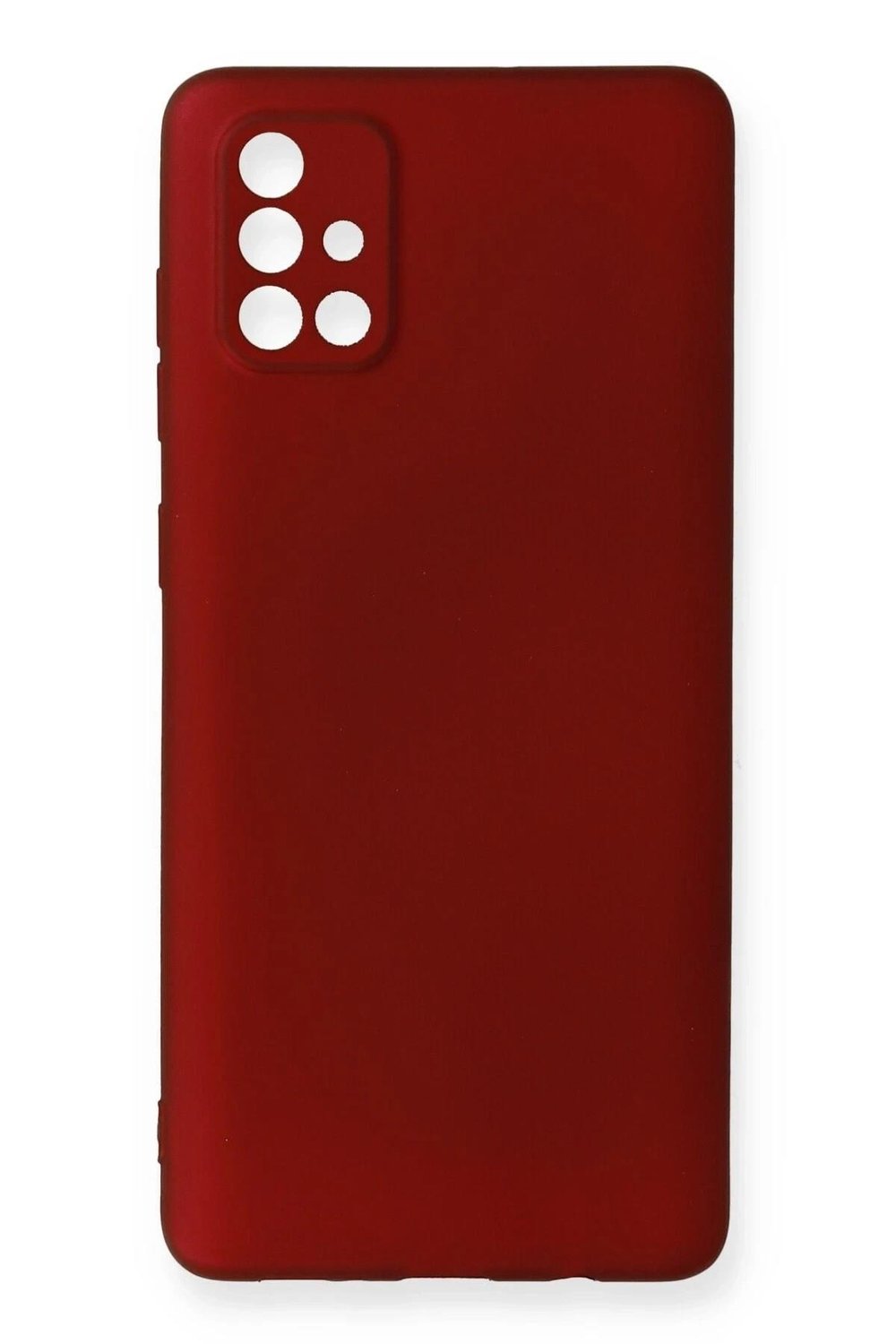 Mey İthalat®  Samsung Galaxy A71 Kılıf First Silikon - Bordo