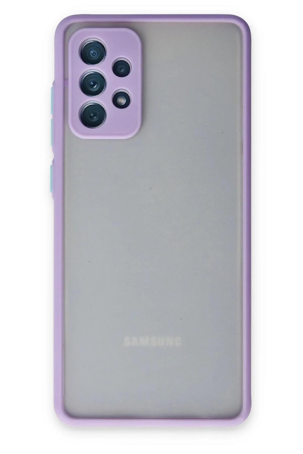 Mey İthalat®  Samsung Galaxy A72 Kılıf Montreal Silikon Kapak - Mor