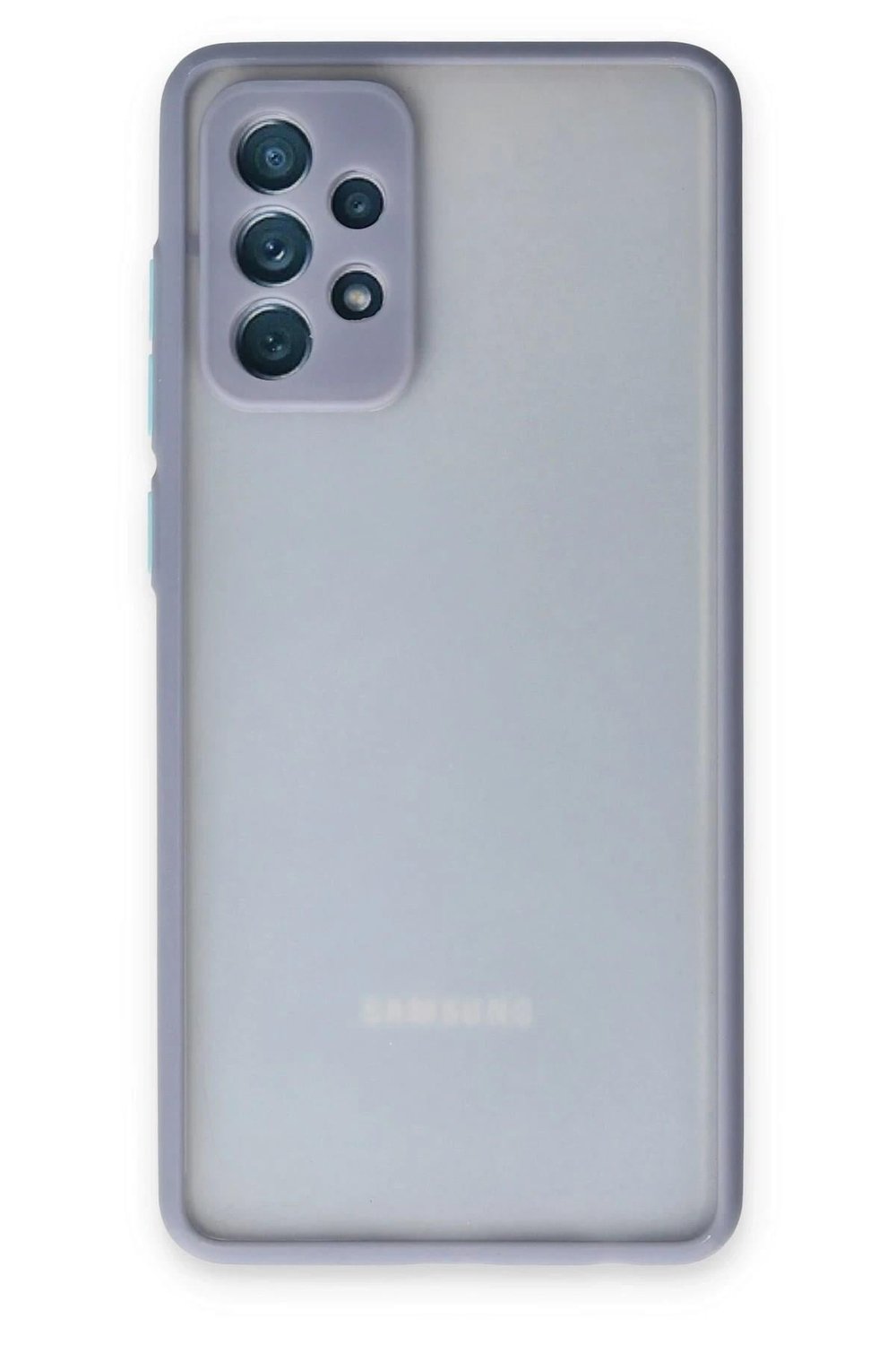 Mey İthalat®  Samsung Galaxy A72 Kılıf Montreal Silikon Kapak - Gri