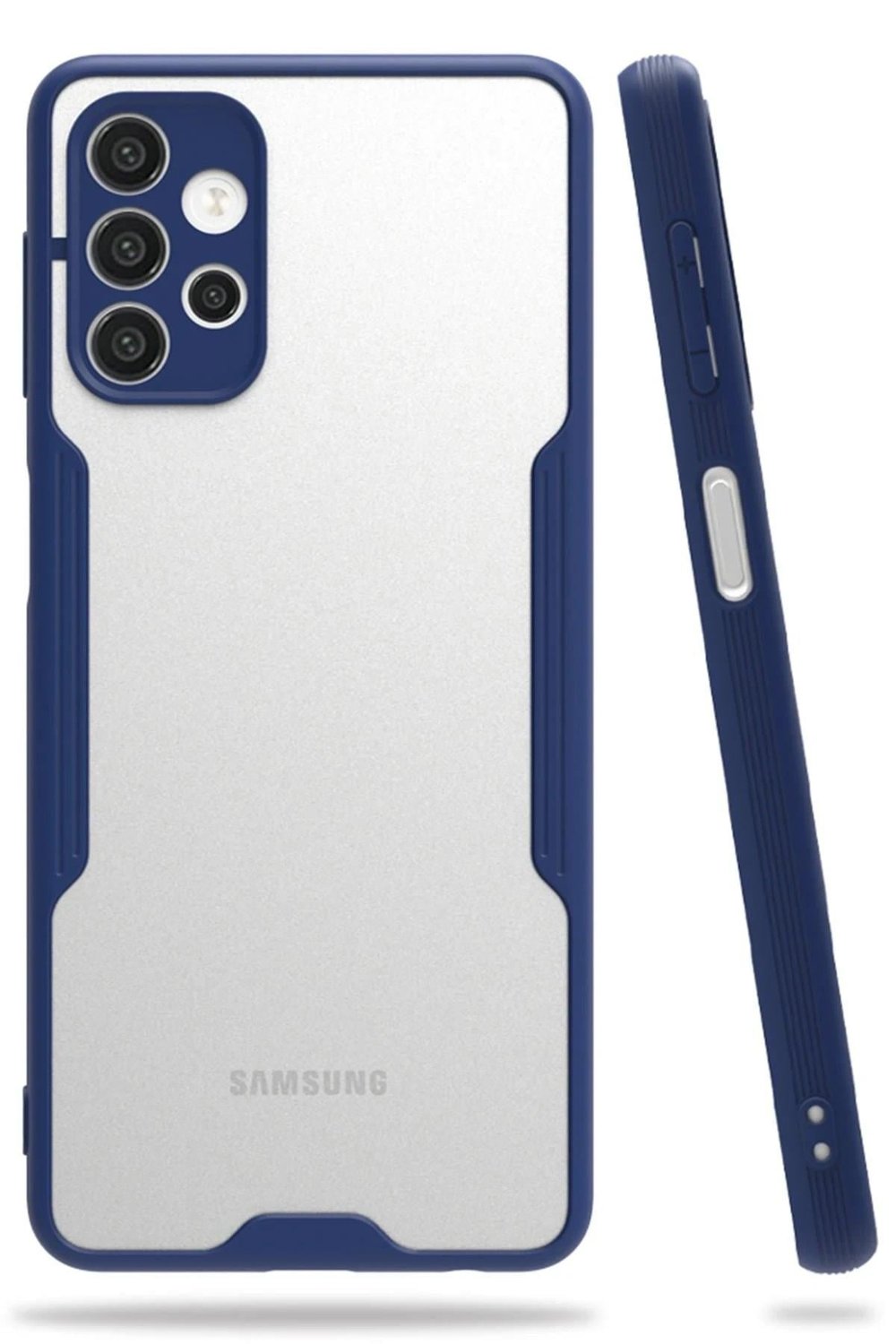 Mey İthalat®  Samsung Galaxy A72 Kılıf Platin Silikon - Lacivert