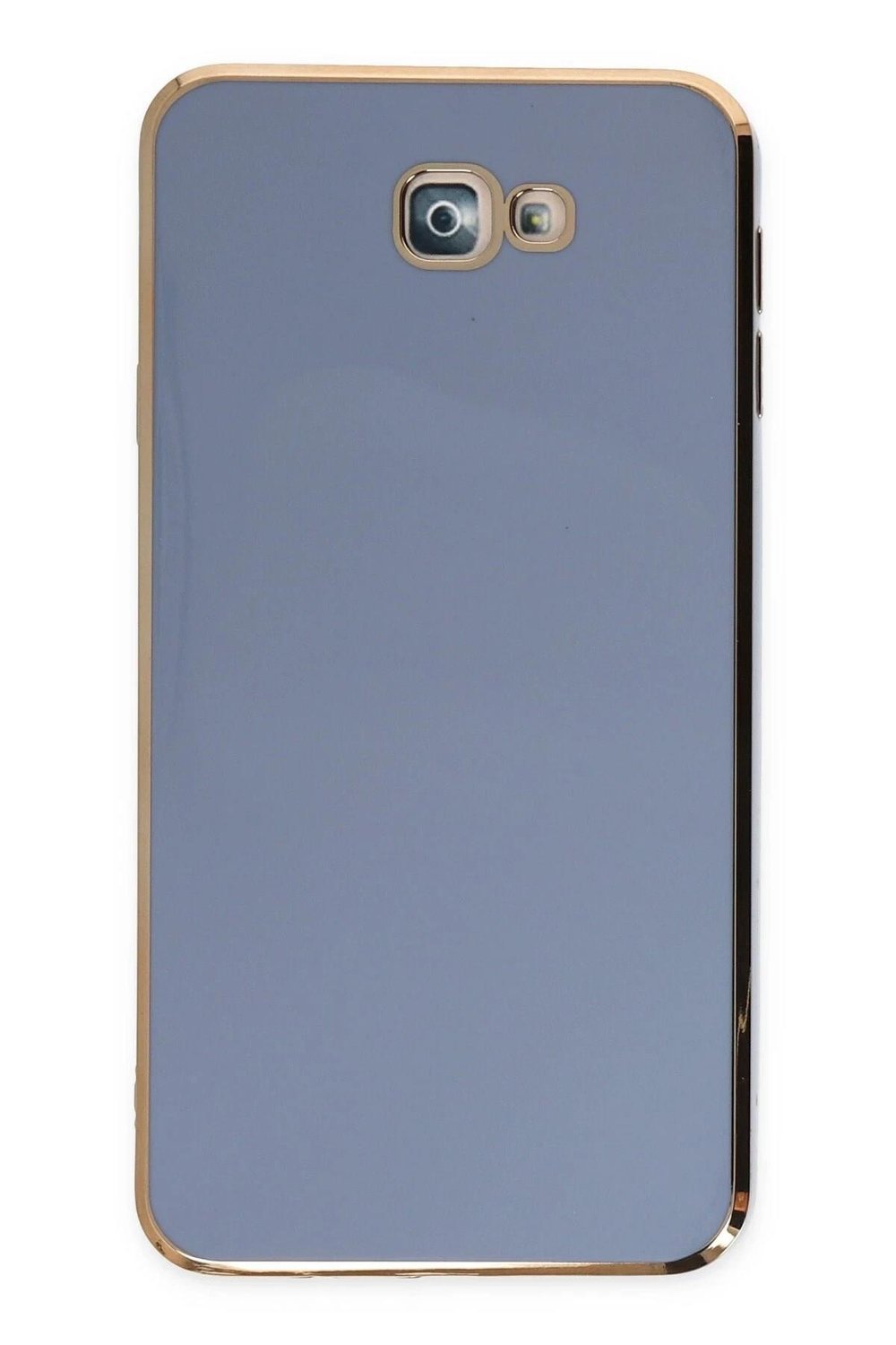 Mey İthalat®  Samsung Galaxy J7 Prime Kılıf Volet Silikon - Mavi