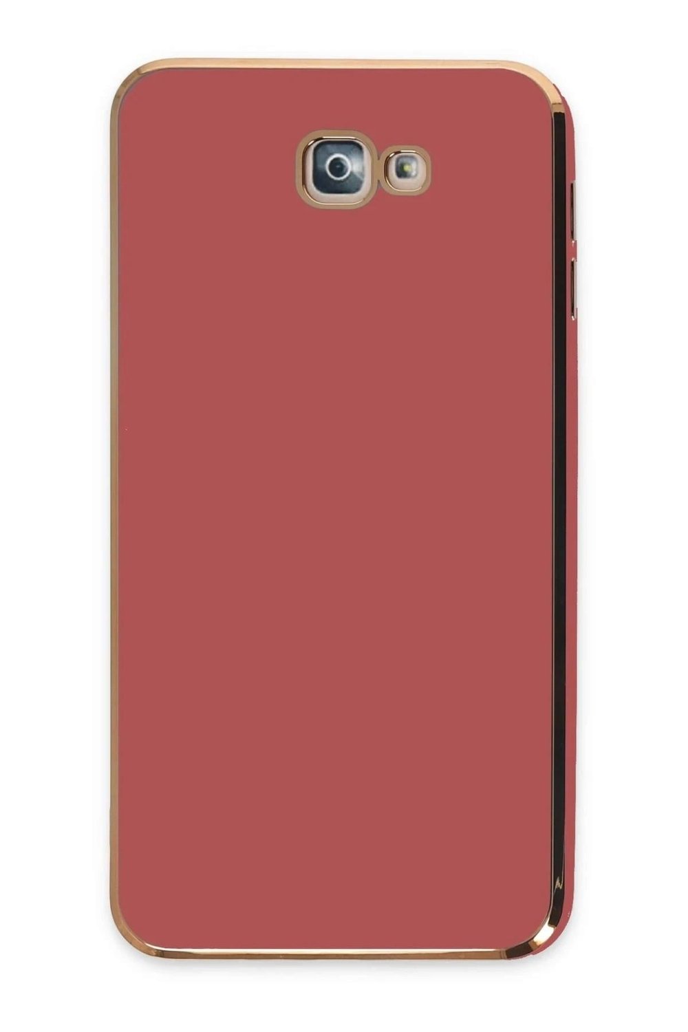 Mey İthalat®  Samsung Galaxy J7 Prime Kılıf Volet Silikon - Kırmızı