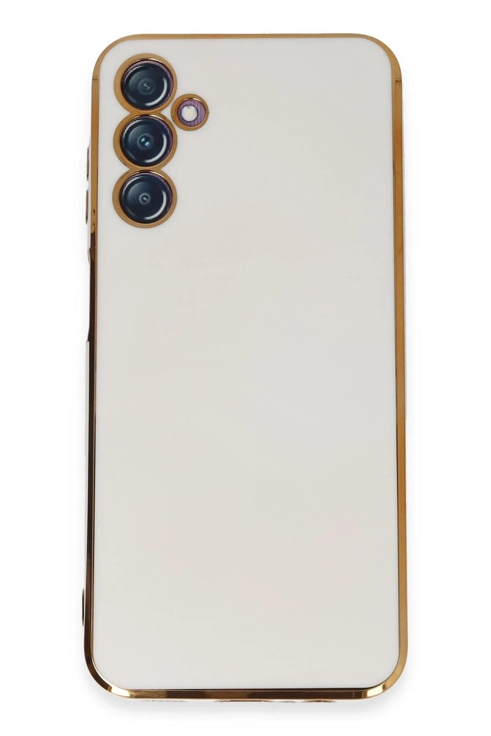 Mey İthalat®  Samsung Galaxy M14 5G Kılıf Volet Silikon - Beyaz