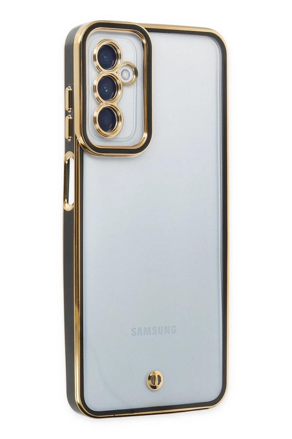Mey İthalat®  Samsung Galaxy M23 Kılıf Liva Lens Silikon - Siyah
