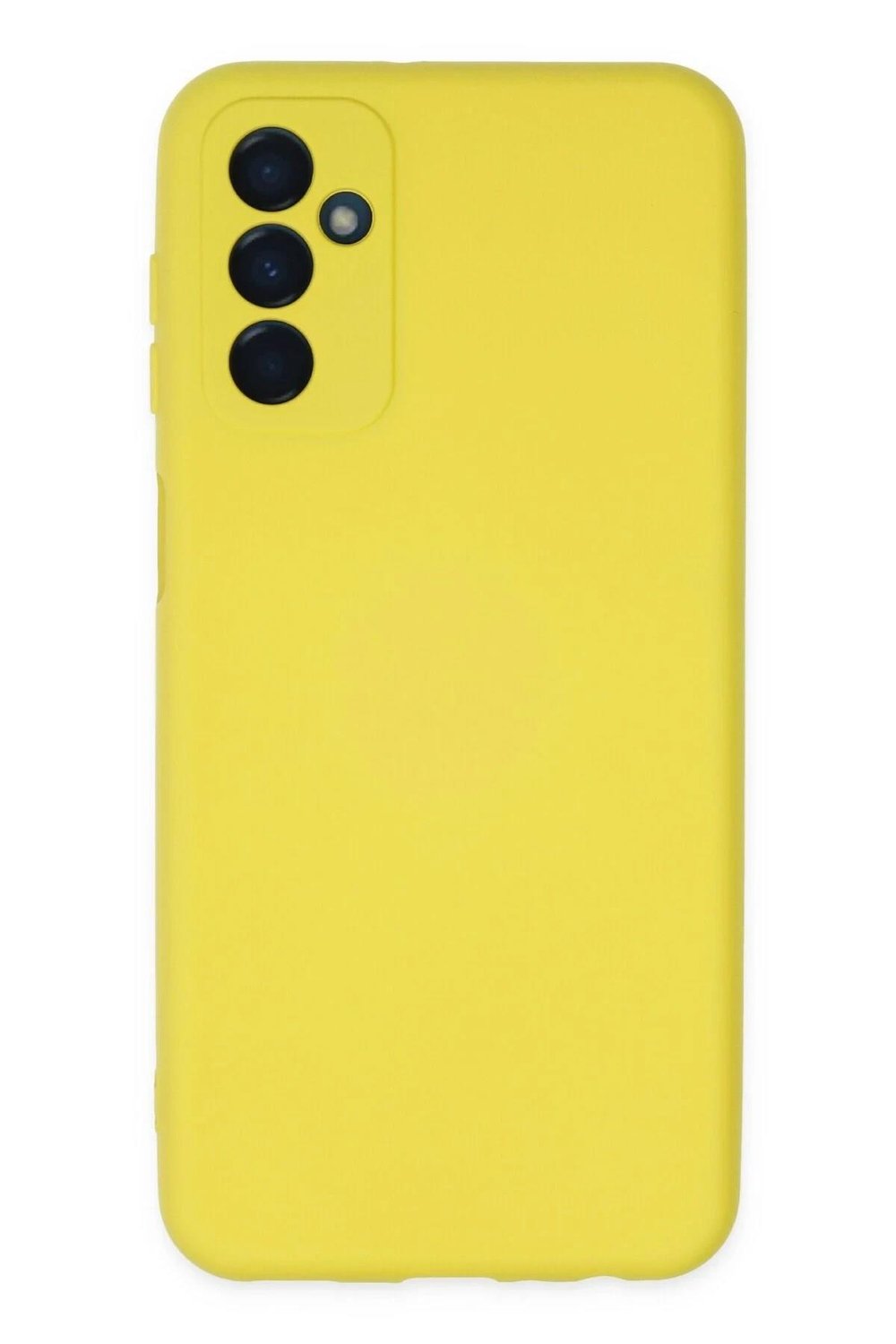 Mey İthalat®  Samsung Galaxy M23 Kılıf Nano içi Kadife Silikon - Sarı