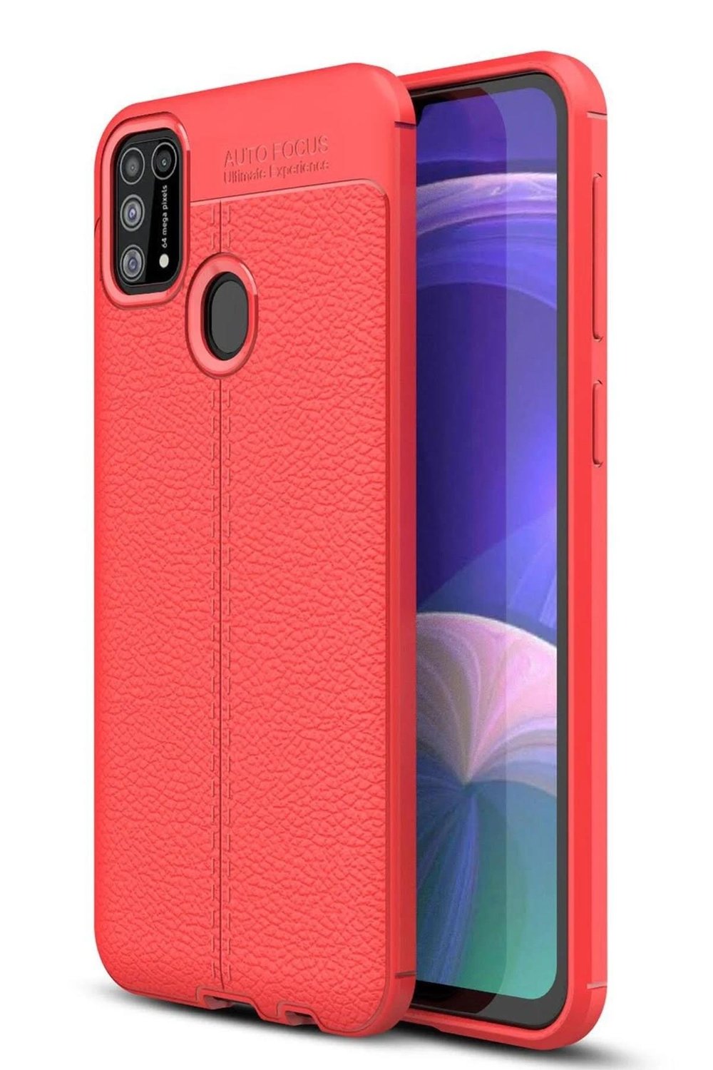 Mey İthalat®  Samsung Galaxy M31 Kılıf Auto Focus Kapak - Kırmızı