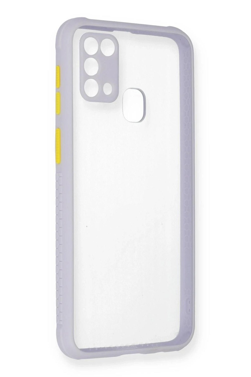 Mey İthalat®  Samsung Galaxy M31 Kılıf Miami Şeffaf Silikon - Lila