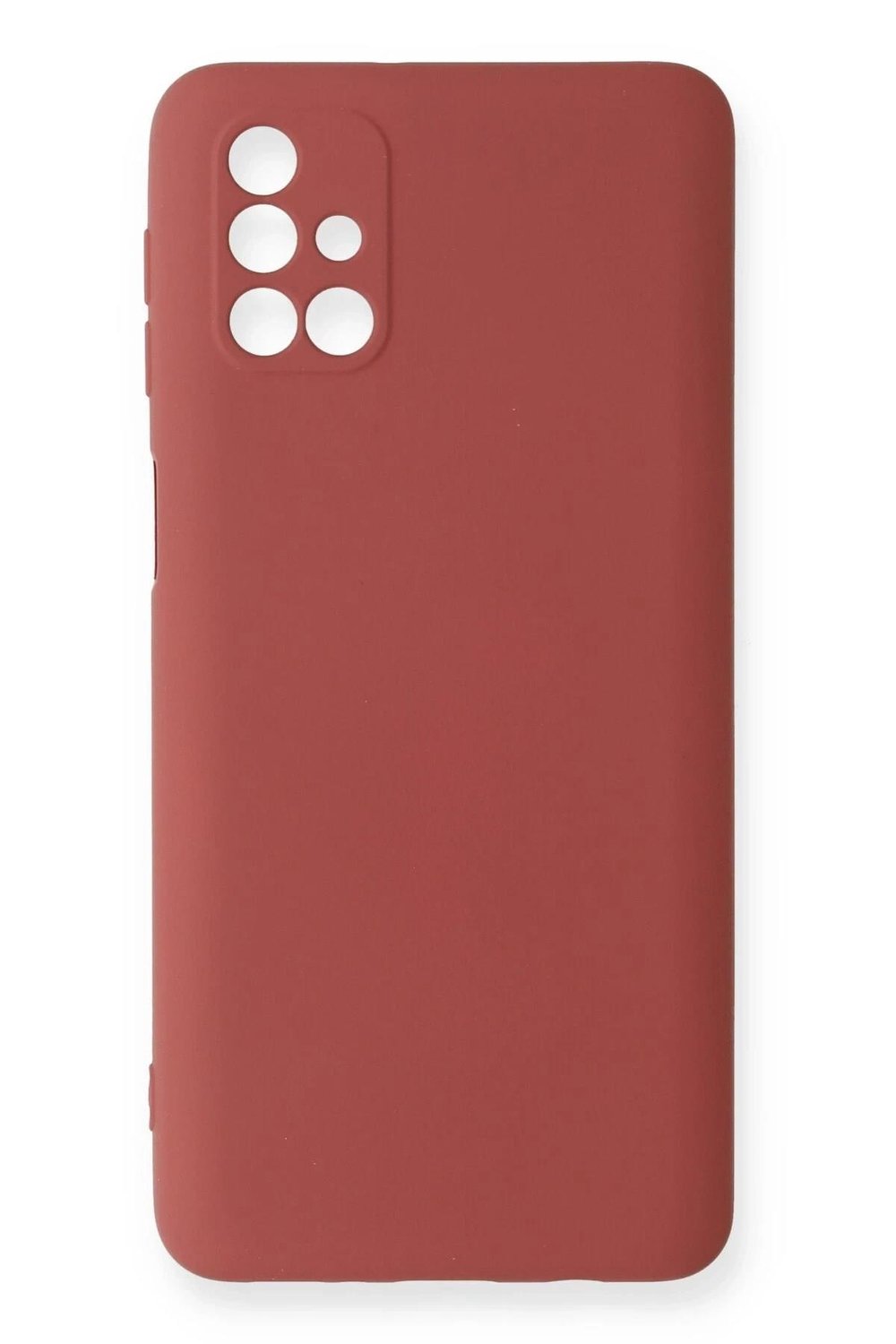 Mey İthalat®  Samsung Galaxy M31S Kılıf Nano içi Kadife Silikon - Kiremit