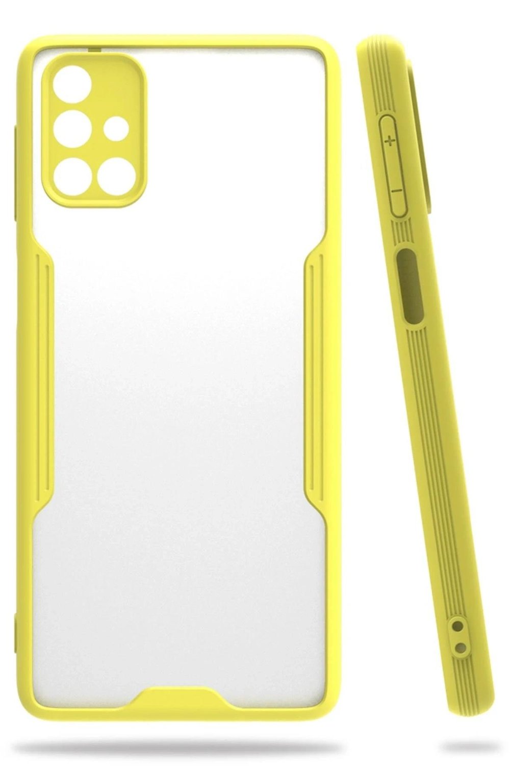 Mey İthalat®  Samsung Galaxy M31S Kılıf Platin Silikon - Sarı