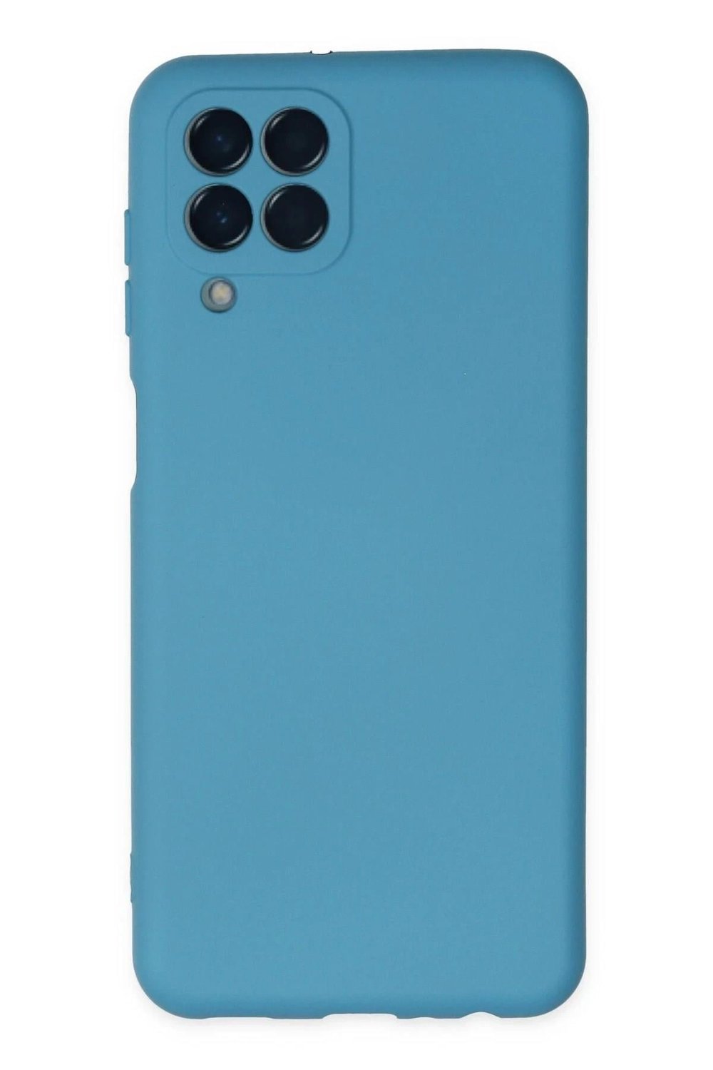 Mey İthalat®  Samsung Galaxy M33 Kılıf Nano içi Kadife Silikon - Mavi
