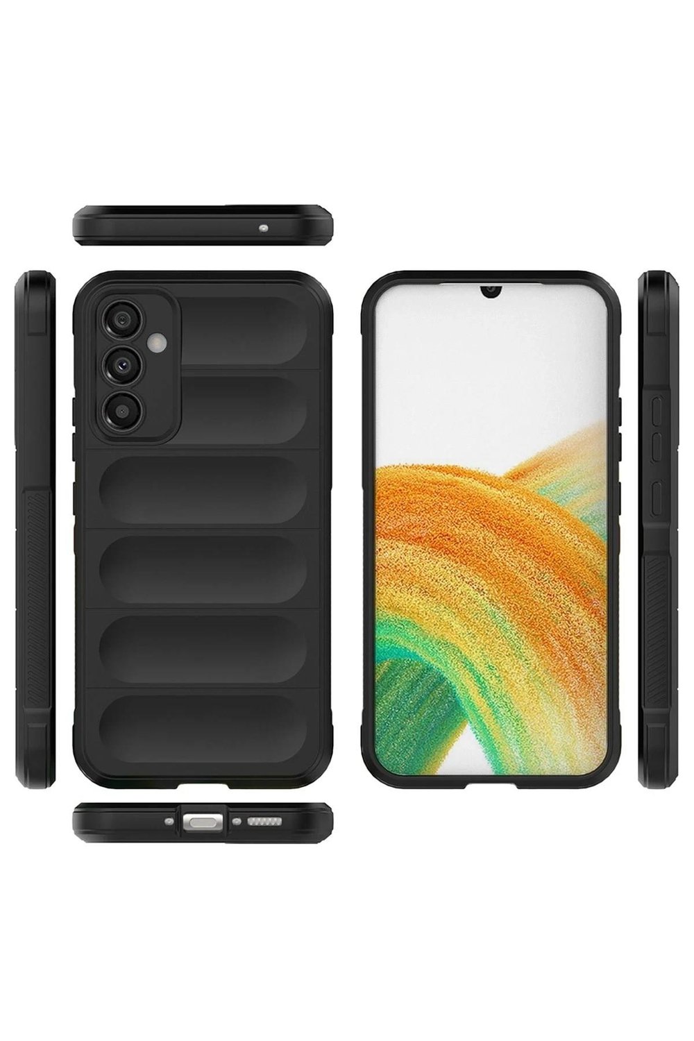 Mey İthalat®  Samsung Galaxy M34 5G Kılıf Optimum Silikon - Siyah